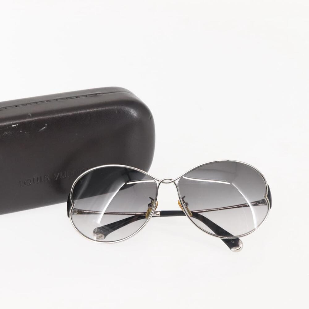LOUIS VUITTON Daisy Sunglasses Metal Silver Z0261U LV Auth 143996 - Picture 12 of 13